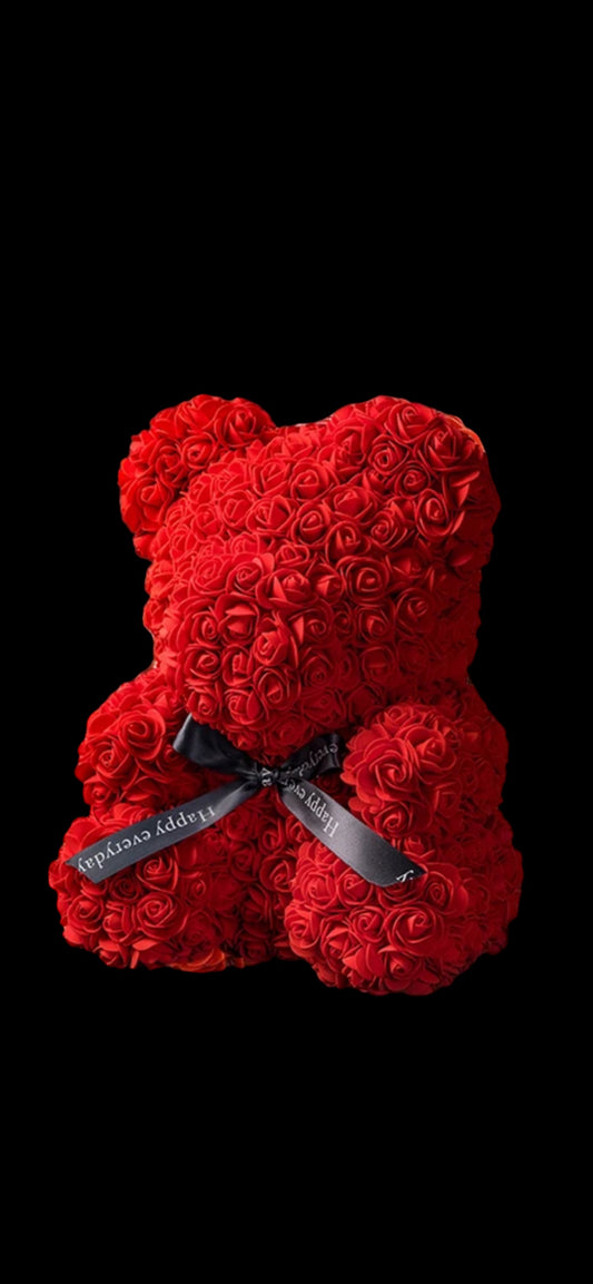 Valentine's Rose Bear